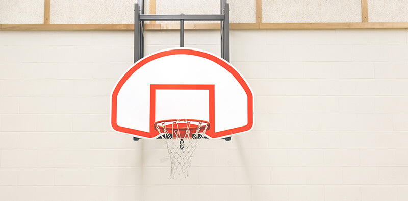 A basketball net