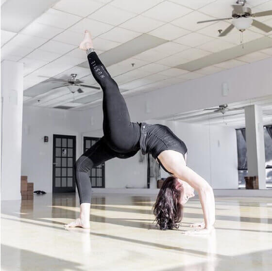 Person doing yoga