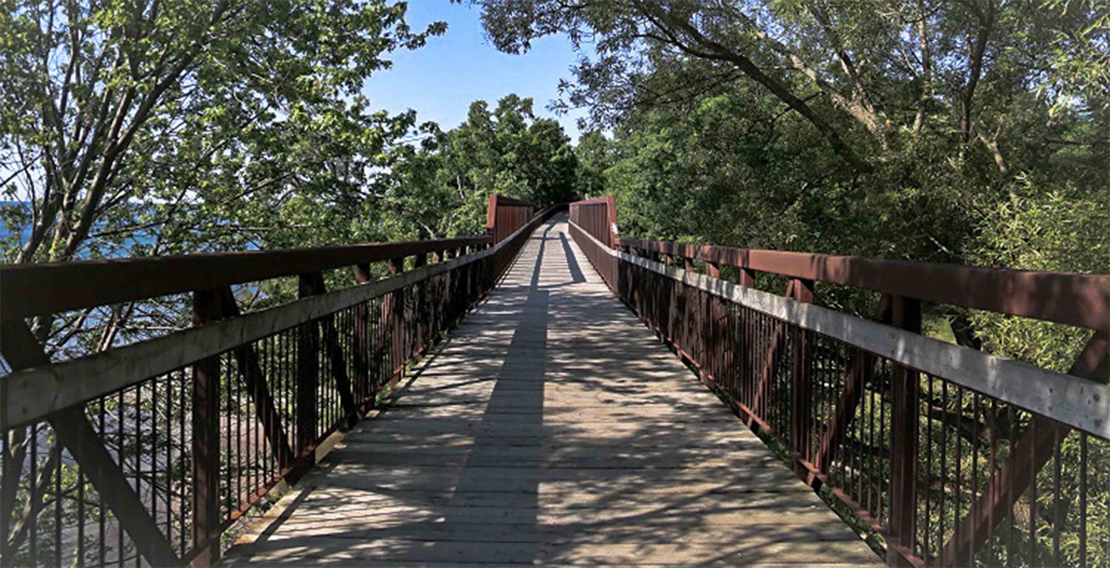 A bridge in Waterfront Trail