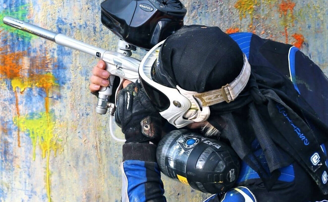Person playing paintball