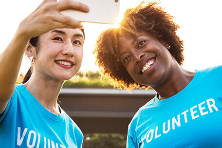 Two volunteers at U of T