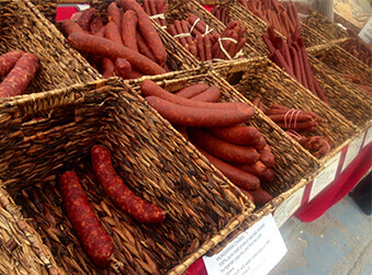 Local cured meats in Albion Hills Farm
